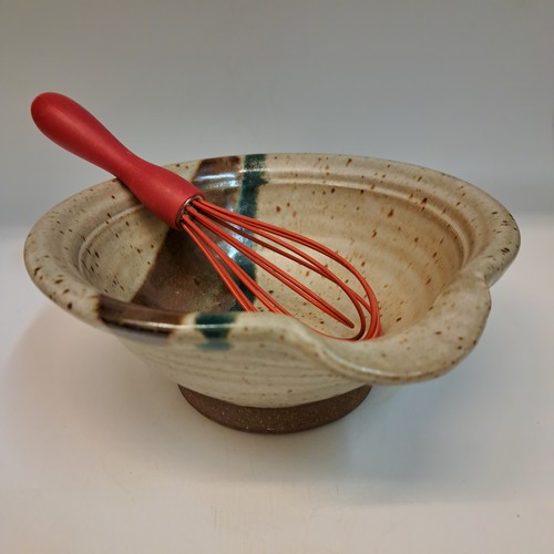 #241152 Mixing Bowl with Whisk $16.50 at Hunter Wolff Gallery